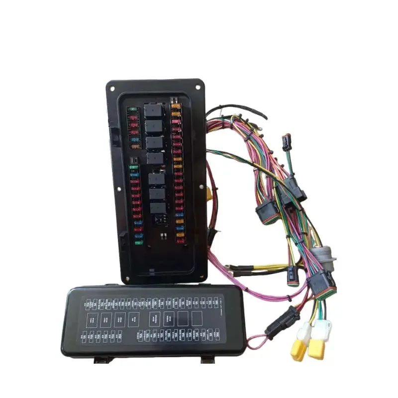 

163-6740 183-1000 199-1267 186-4536 E312C E320C E325C Fuse Box Wiring Harness for CAT Caterpillar Excavator 312C 320C 325C 330C