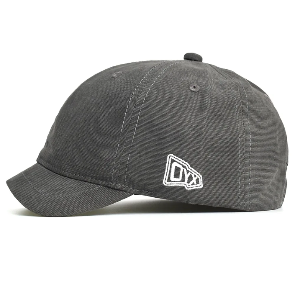 Cztery pory roku mężczyźni kobiety moda bawełniana czapka z daszkiem z krótkim rondem na co dzień tata kapelusz regulowane czapki w stylu Trucker niski profil