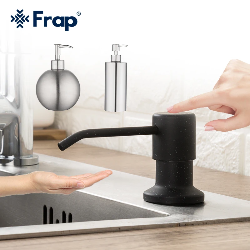 Frap Stainless Steel Liquid Soap Dispenser Bathroom/Kitchen Accessories Handwashing Fluid Storage Bottle