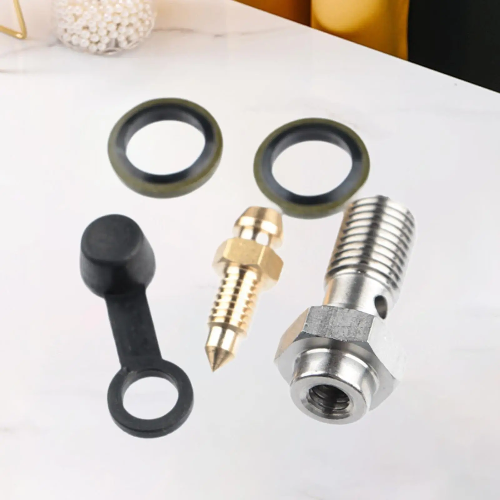 M10x1.0mm Banjo Bolt Bleeder Screw for Motorcycle Cylinder Brake Master
