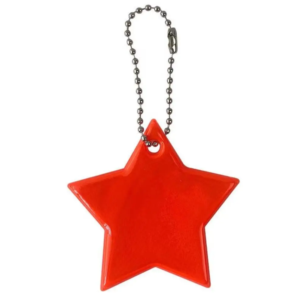 

Chain Visible Safety Key Ring Accessories Reflector Keyrings Star Reflective Pendant Safety Reflector Reflective Bag Pendant