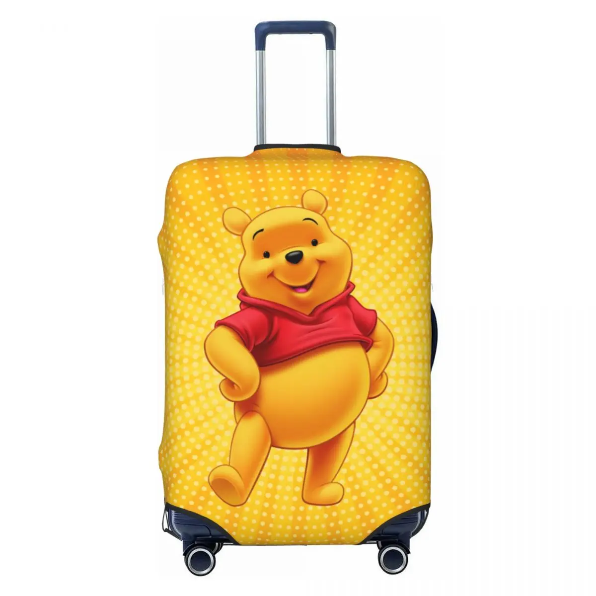 Custom Cartoon Bear Winnie The Pooh Suitcase Cover Washable Travel Luggage Covers for 18-32 inch