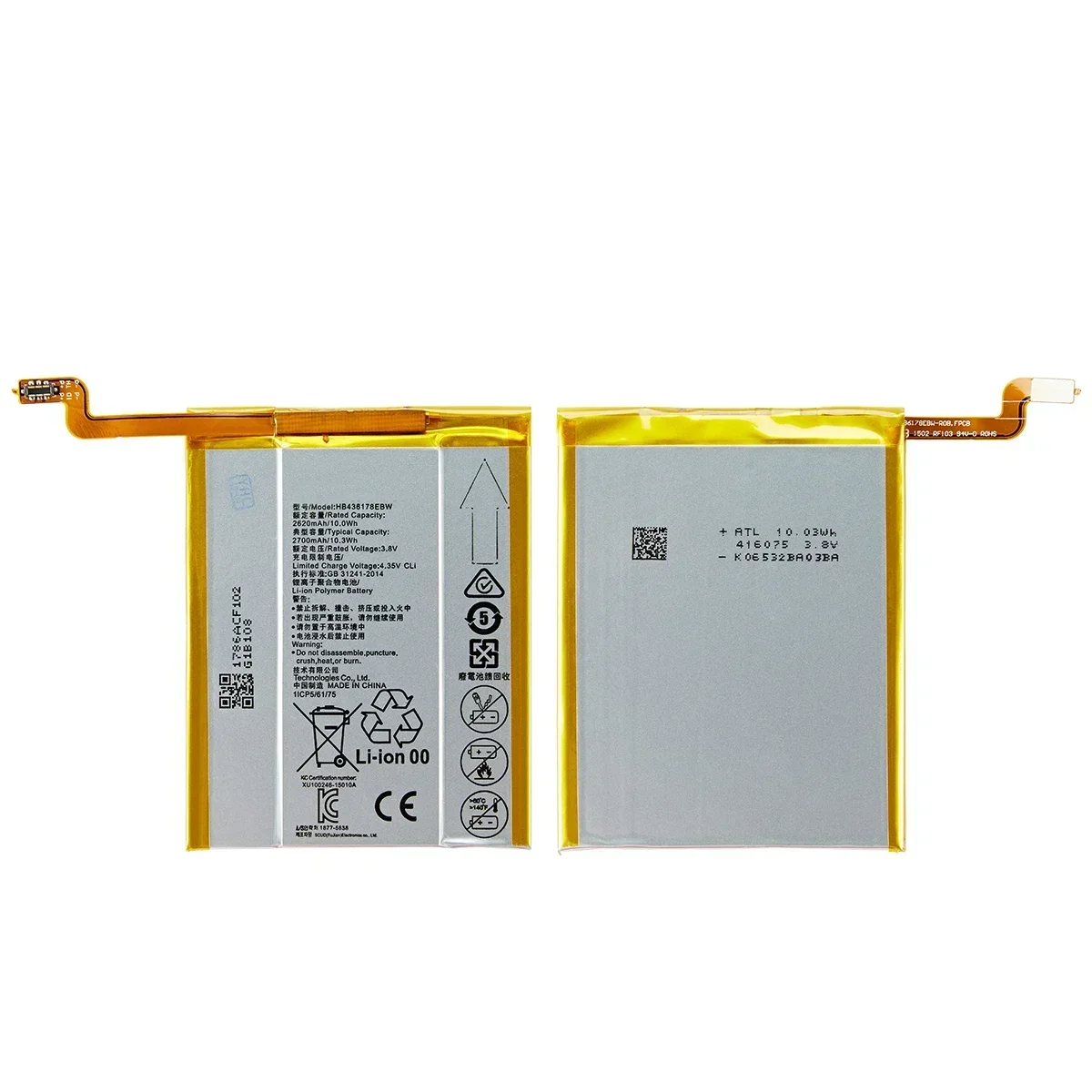 100% Orginal HB436178EBW 2700mAh Battery For Huawei Mate S MateS CRR-CL00 UL00 Batteries +Tools