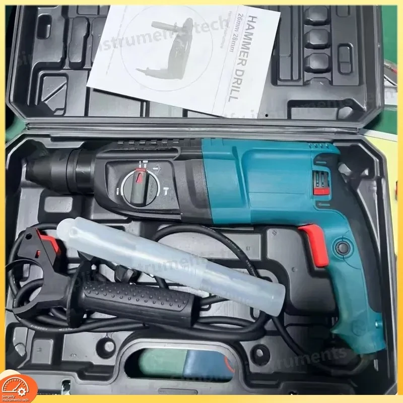 720W Hammer Drill 110V 220V Impact Rotary Drill Heavy Duty Concrete Masonry Power Tool Industrial Grade DIY