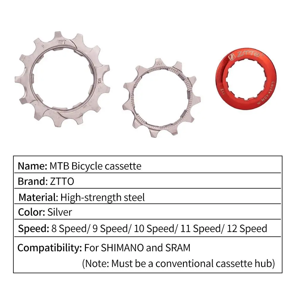 8 Speed MTB Road Bike Cassette 11-23/25/28/30/32/34/36T Cycling Accessories Bicycle Sprocket Ultralight