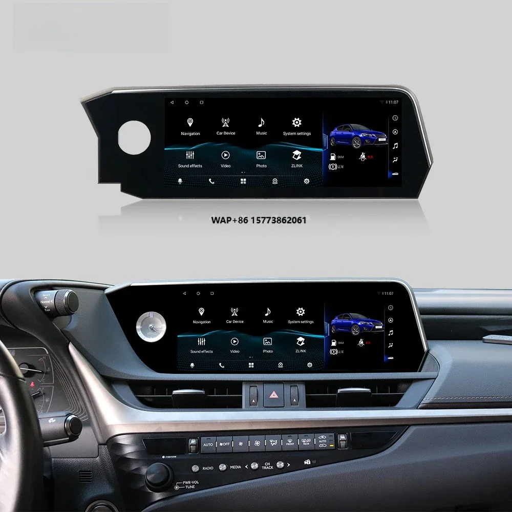 

Android 14 8 Core 1920*720 8+128GB Stereo Video GPS Navigation Car DVD Player for Lxus ES 2019-2022