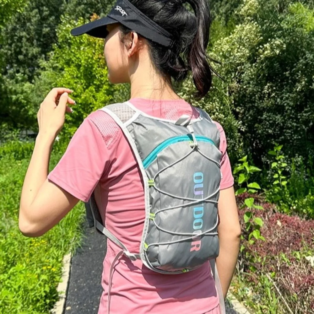 Breathable Hydration Pack Waterproof Multiple Pockets Running Hydration Vest Adjustable Ultra-light Hydration Jogging Vest