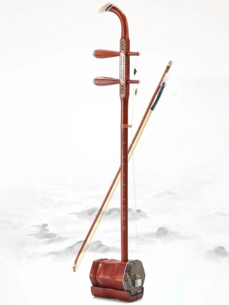 Chinese Erhu 2-snaren professioneel Urheen-instrument volwassen kinderen oefenen het spelen Erhu traditioneel etnisch muziekinstrument - afbeelding 2