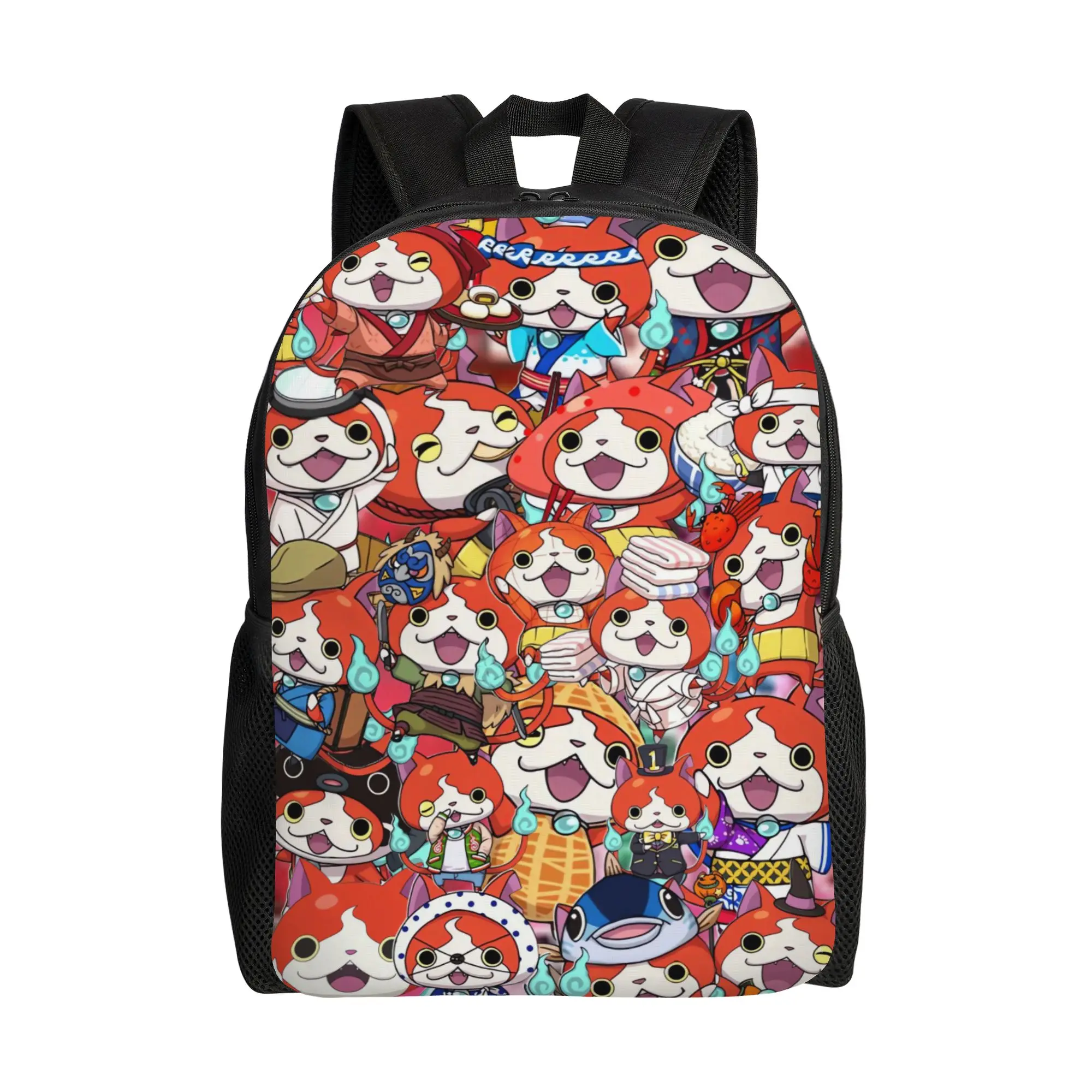 Yokai Watch Jibanyan 2 Backpack Aesthetic Backpacks Men Travel Pattern High School Bags High Quality Rucksack