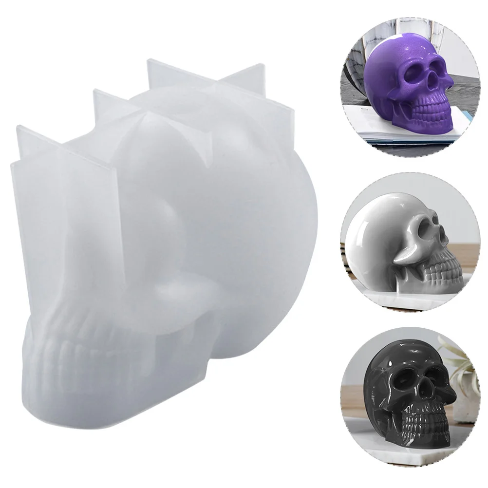 Silicone Skull Mold 112X86CM Large Epoxy Casting 3D Polymer Craft Decor Reusable High Temperature Resistant