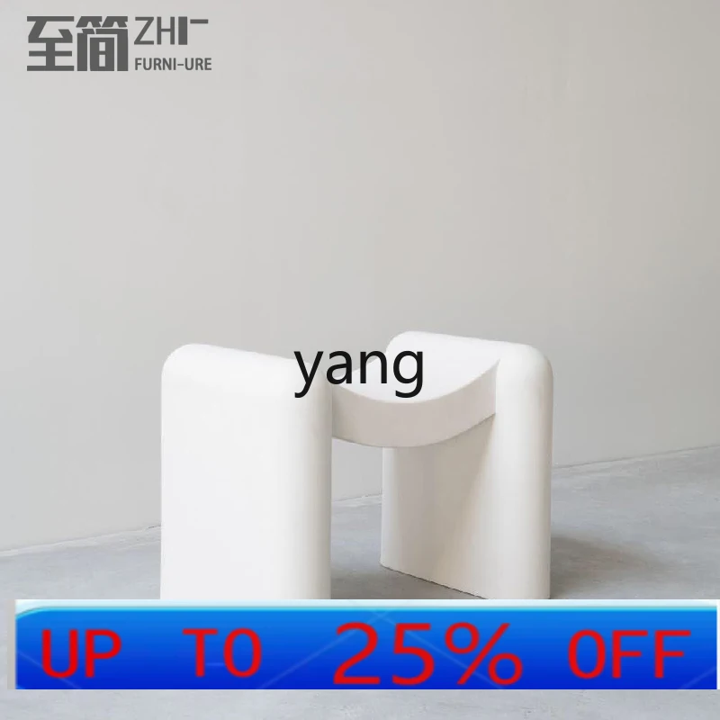 

LMMСтеклянный вогнутый домашний дверной проем, табурет для смены обуви, креативный табурет для дисплея