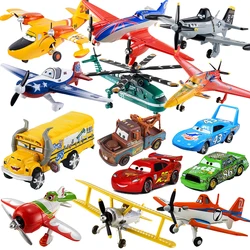 Disney Pixar Planes Dusty Skipper Aircraft Cars, 3 Rains, McQueen, Fritter, Miss Metal Diecast, Model Toy for Children