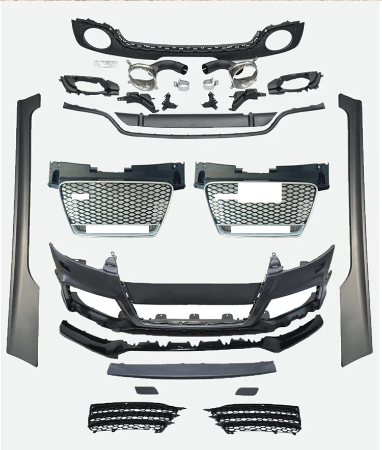 

Body Kit with Grille Bumper Rear Diffuser Side Skirt for TT TTRS 2008-2014