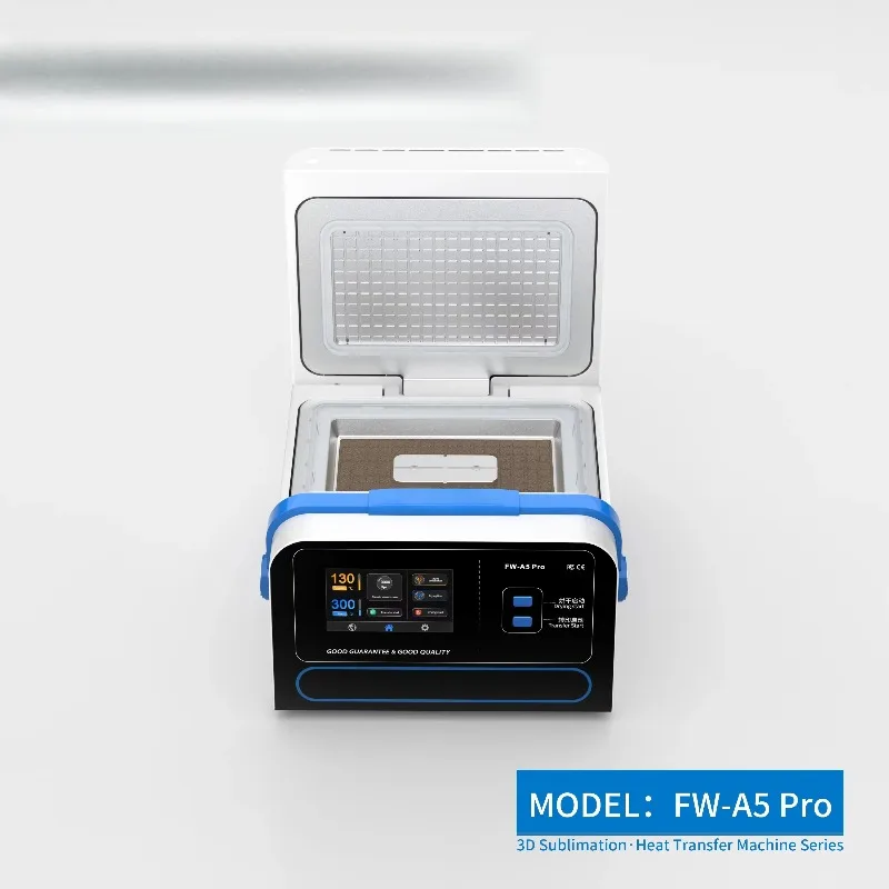 FW-A5 Pro جديد ثلاثية الأبعاد التسامي جراب هاتف آلة الهاتف المحمول آلة طباعة الغطاء المدمج في صندوق تجفيف DIY بها بنفسك جراب هاتف