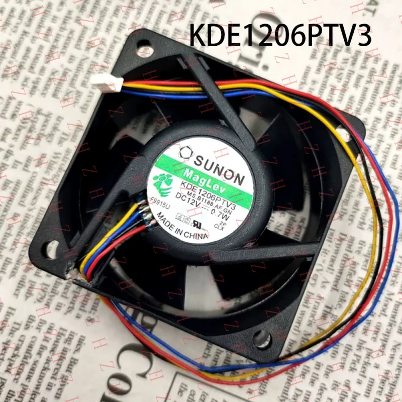 P+ FOR SUNON CPU Cooling Fan 60*60*25MM KDE1206PTV3 DC 12V 0.7W 2-Pin
