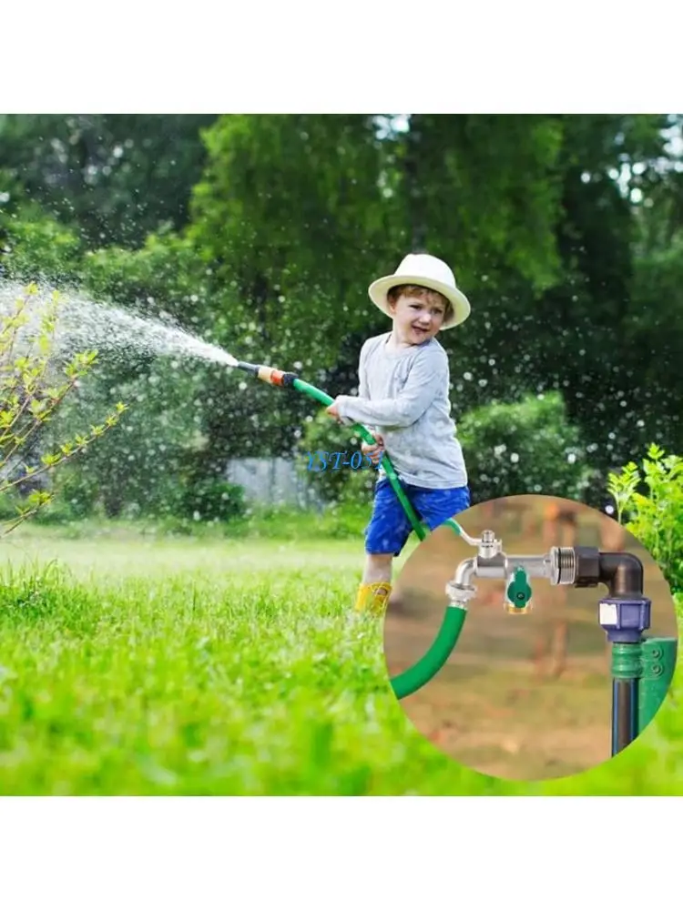 

E15A Многофункциональный 3/4 -дюймовый латунный открытый смеситель с двойными интерфейсами для садовых и бытовых применений