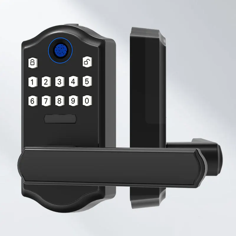 

Дверной замок для спальни, открытый немедленно после захватывания, ручка, комбинация отпечатков пальцев, бытовой универсальный дверной замок