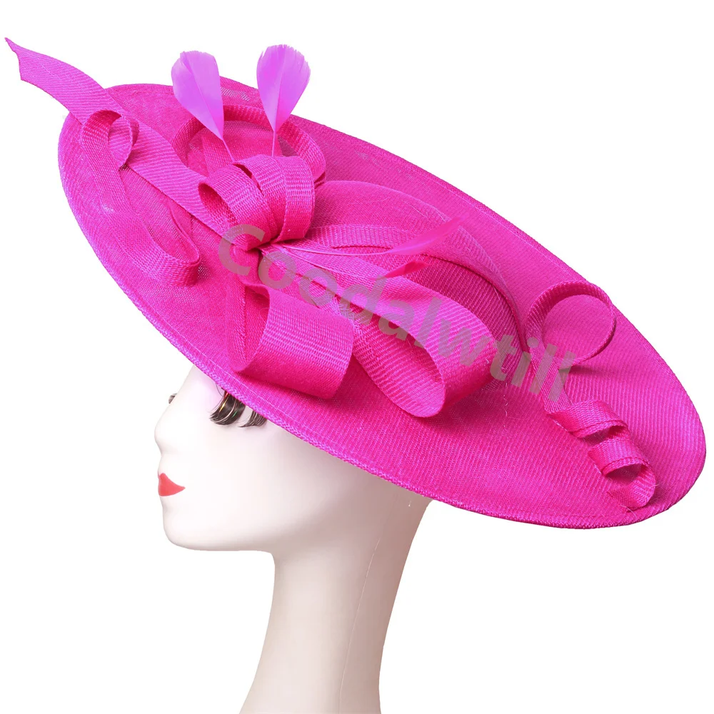 

Royal Ascot Big Fascinator Hat For Ladies Women Kentucky Derby Headpiece With Bow Women Wedding Church Hair Fascinator Hair Clip