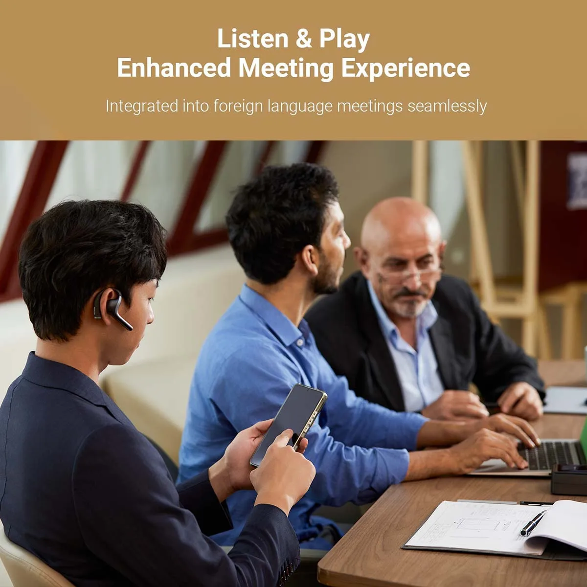 Timekettle W4 Pro AI Translator Oordopjes Bidirectionele Real-Time Vertaling in 40 talen Spraakondersteuning Meeting Assistant