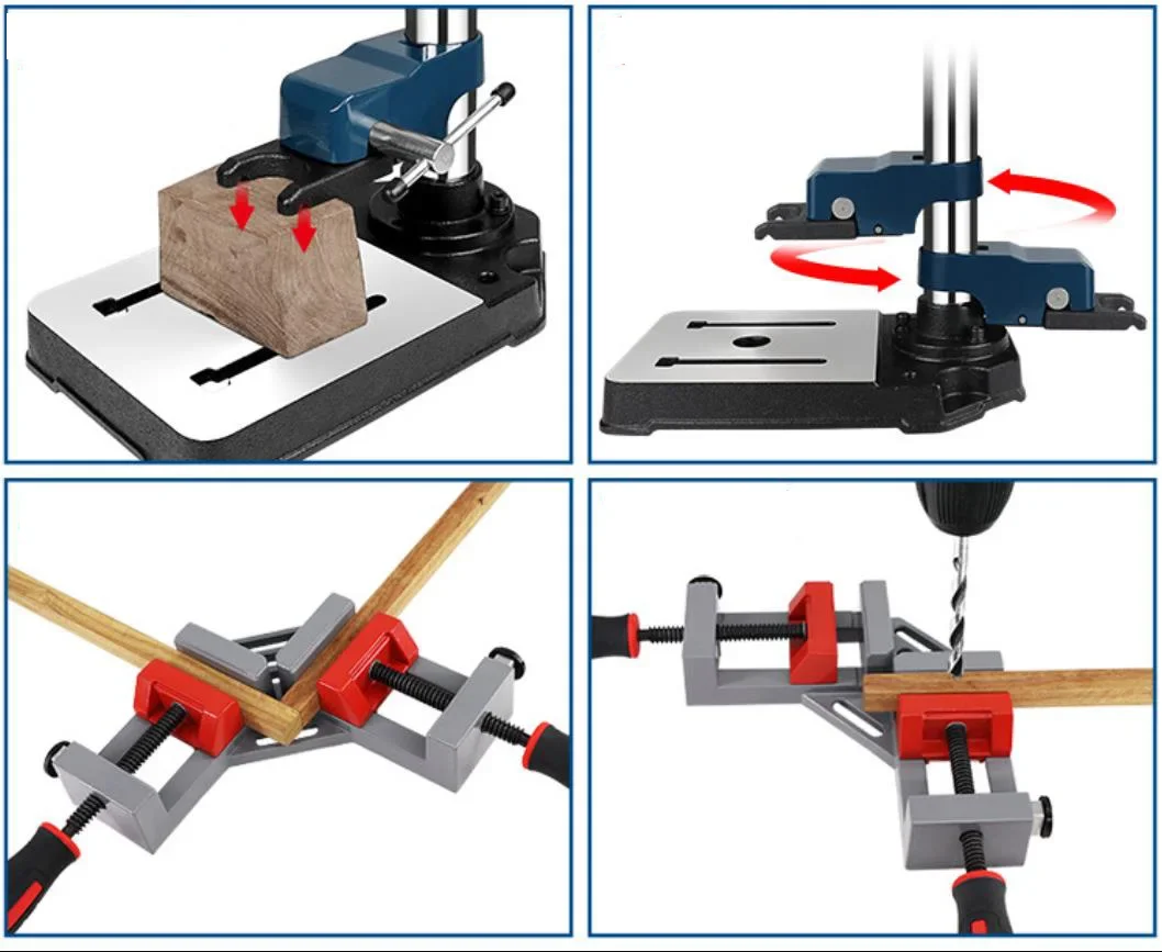 Bench Drill Machine Vise Fixture Work Table Wood Fixed Folder Universal Mini Fixed Clip Vise Multi-Function Milling Machine