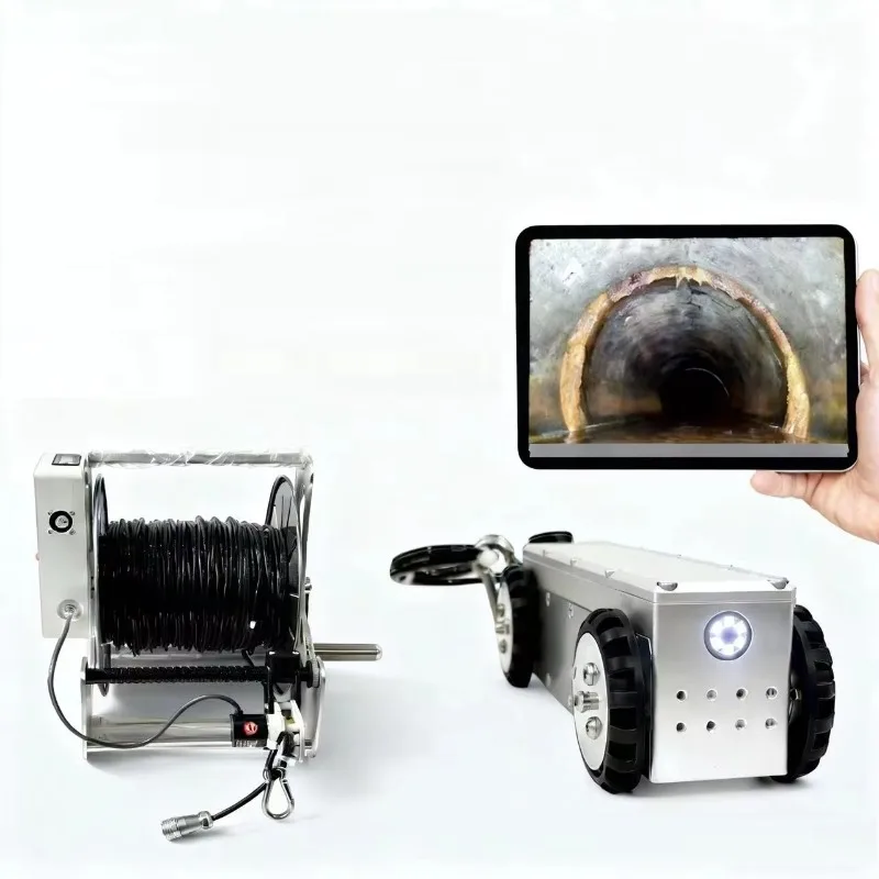 100mm 4 Inch Small Diameter Pipe Inspection Robot & Drain Inspection Robot Compact Pipe Robot 100M Detection