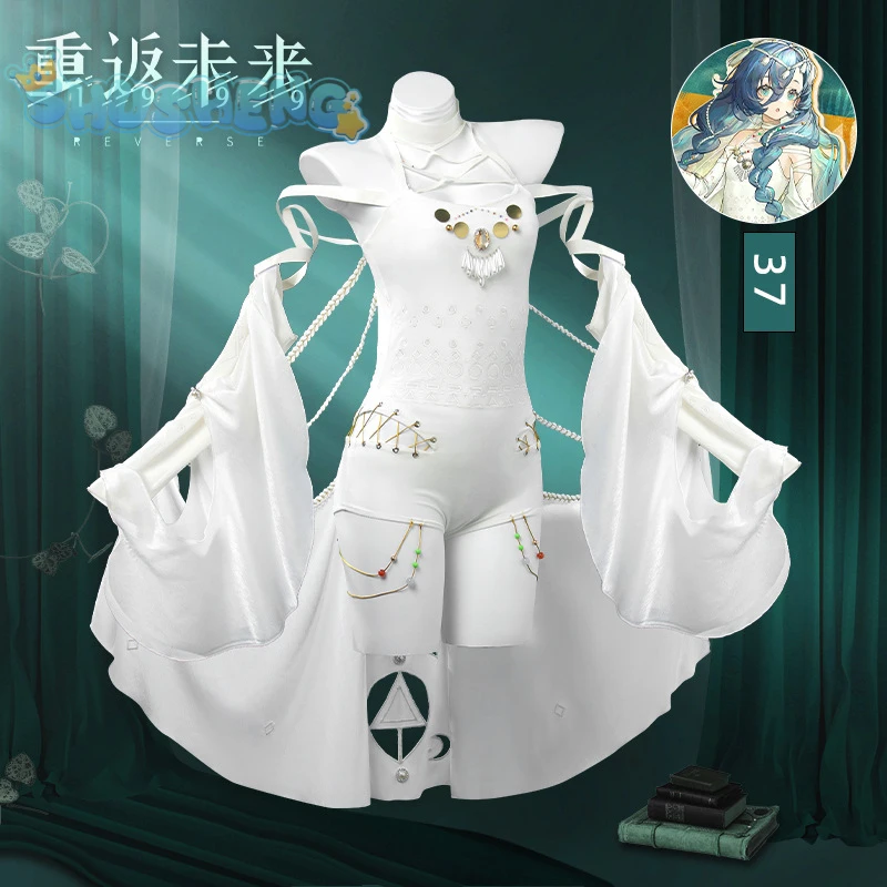 Game Reverse:1999 Thirty-Seven Cosplay Costume Jumpsuit, tail, leg accessories, ribbon cute dress Halloween party Woman uniform