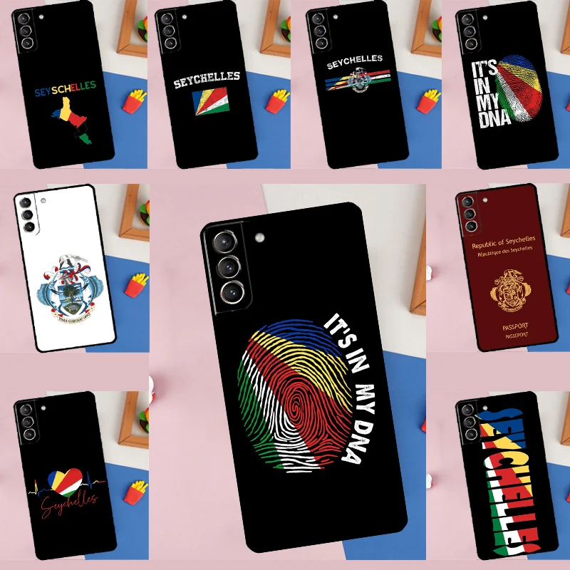 Seychelles Flag Case For Samsung Galaxy S22 S23 S21 S20 FE Plus Ultra Note 20 S8 S9 S10 Note 10 Plus Coque