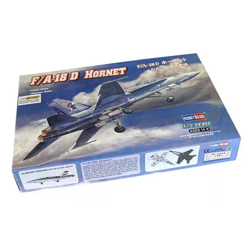 Hobbyboss 80269 1/72 Scale F/A-18 D HORNET Fighter Model Collectible Toy Plastic Assembly Building Model Kit Hobby