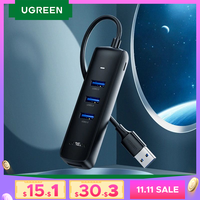 UGREEN USB HUB 3.0 2.0 HUB Ultra Mini 4 Port USB 3.0 Splitter Micro USB Hub Adapter for MacBook Pro Surface MateBook PC USB HUB