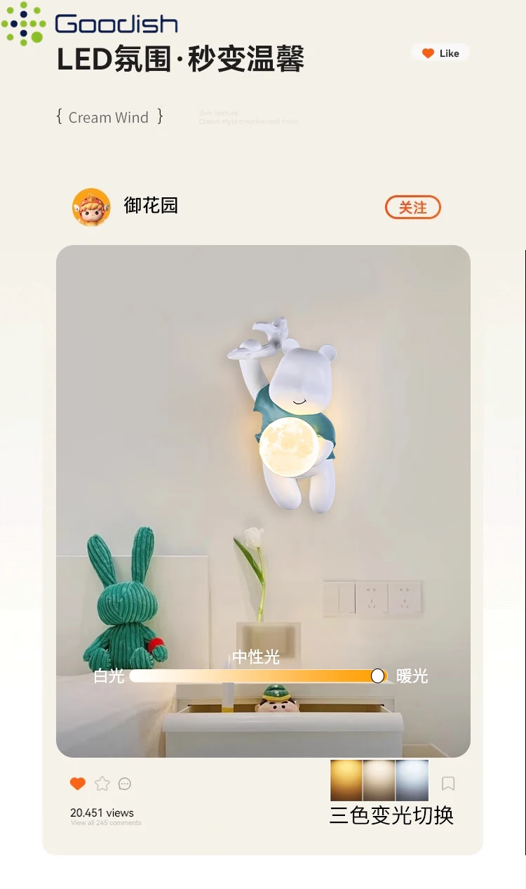 Nordic Minimalist LED Wall Lamp Sconces Creative Artistic Iron Wall Light for Living Room Bedroom Corridor Home Decoration Lamps