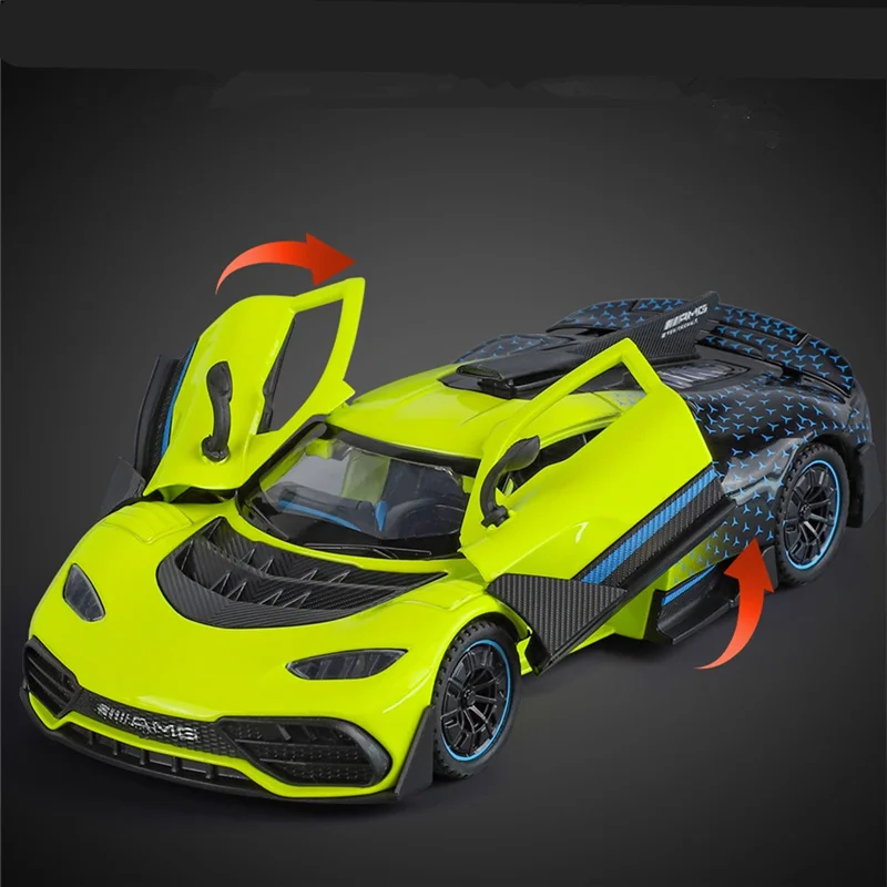 1:32 Benzs-One Alloy Sports Car Model Diecasts Metal Concept Racing Car Vehicles Model Sound and Light Simulation Kids Toys Gift