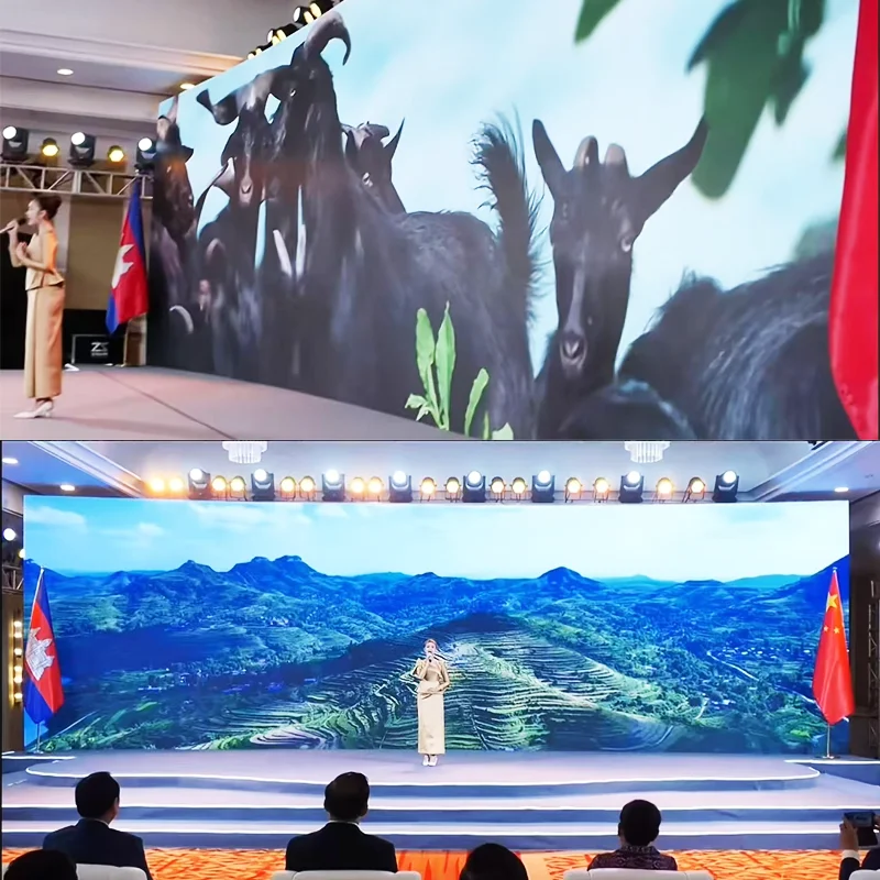 P2.604 Indoor Hotel Banquet LED Rental Cabinet Background Display