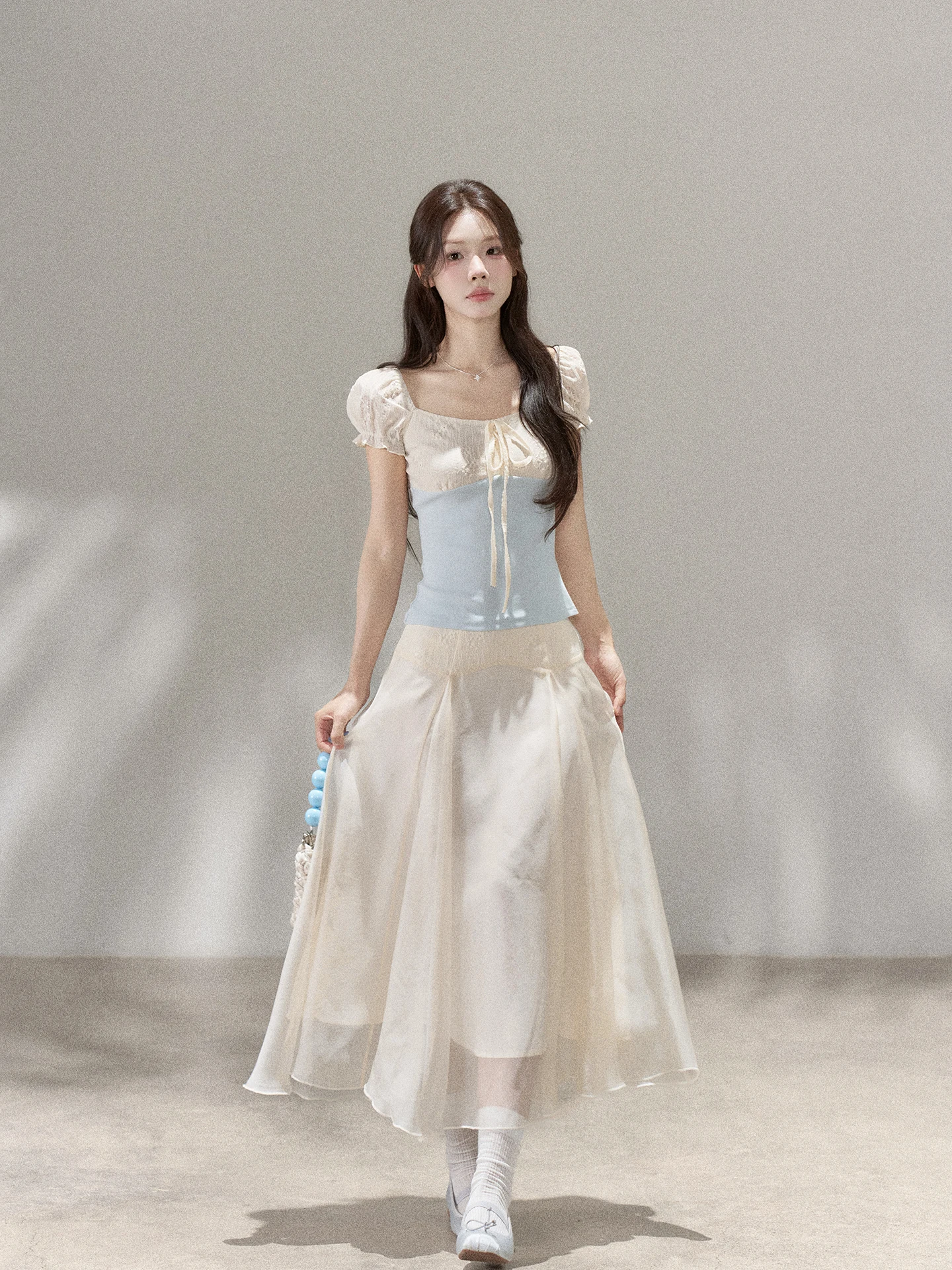 High Waist A-Line Midi Skirt Women's Stylish Summer New Arrival Breathable Material City Commute Korean Style Standard Fit