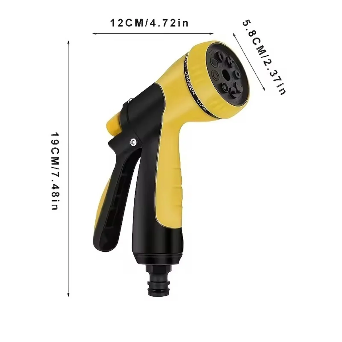 NEW 8 Mode High Pressure Garden Water Gun Hose Nozzle Car Washing Yard Water Sprayer Irrigation Pipe Tube Nozzle Sprinkle Tools