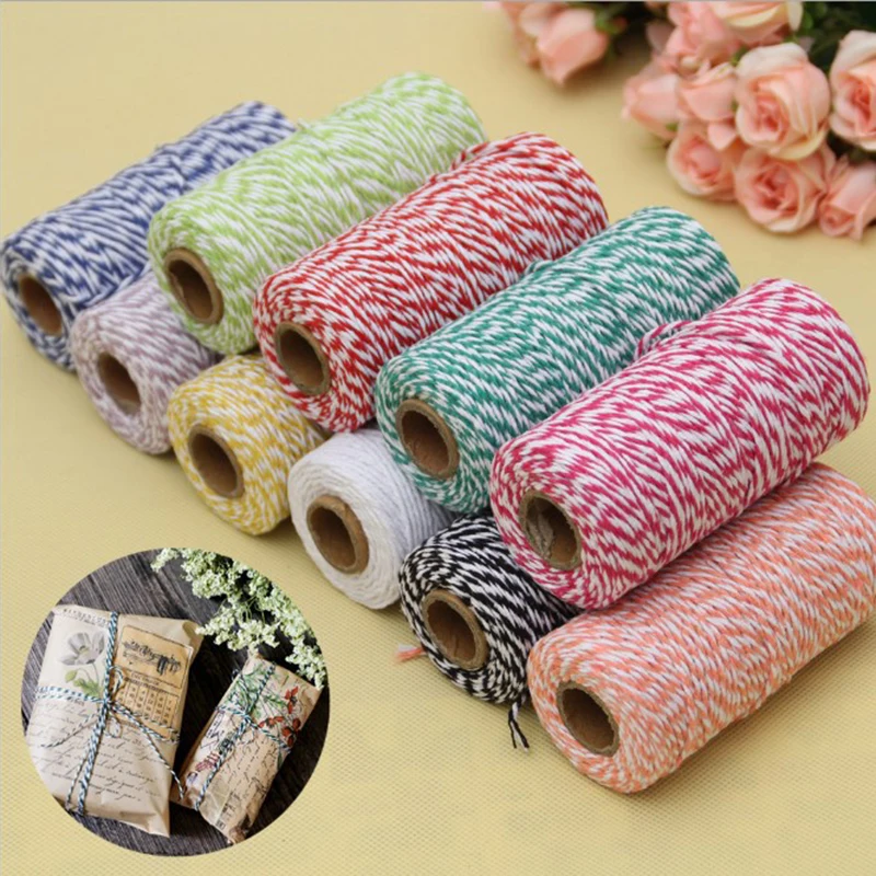 2mm Natural Cotton Cord DIY Decorative Handmade Rope For Papercrafting