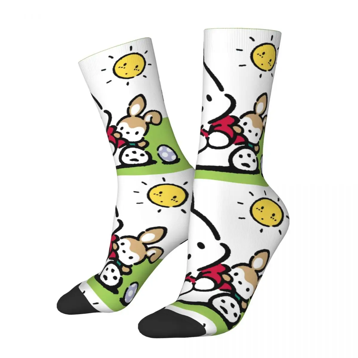 Hip Hop Retro Disney Exclusive Crazy Men's compression Socks Unisex Pochacco Harajuku Pattern Printed Funny Novelty Happy Crew