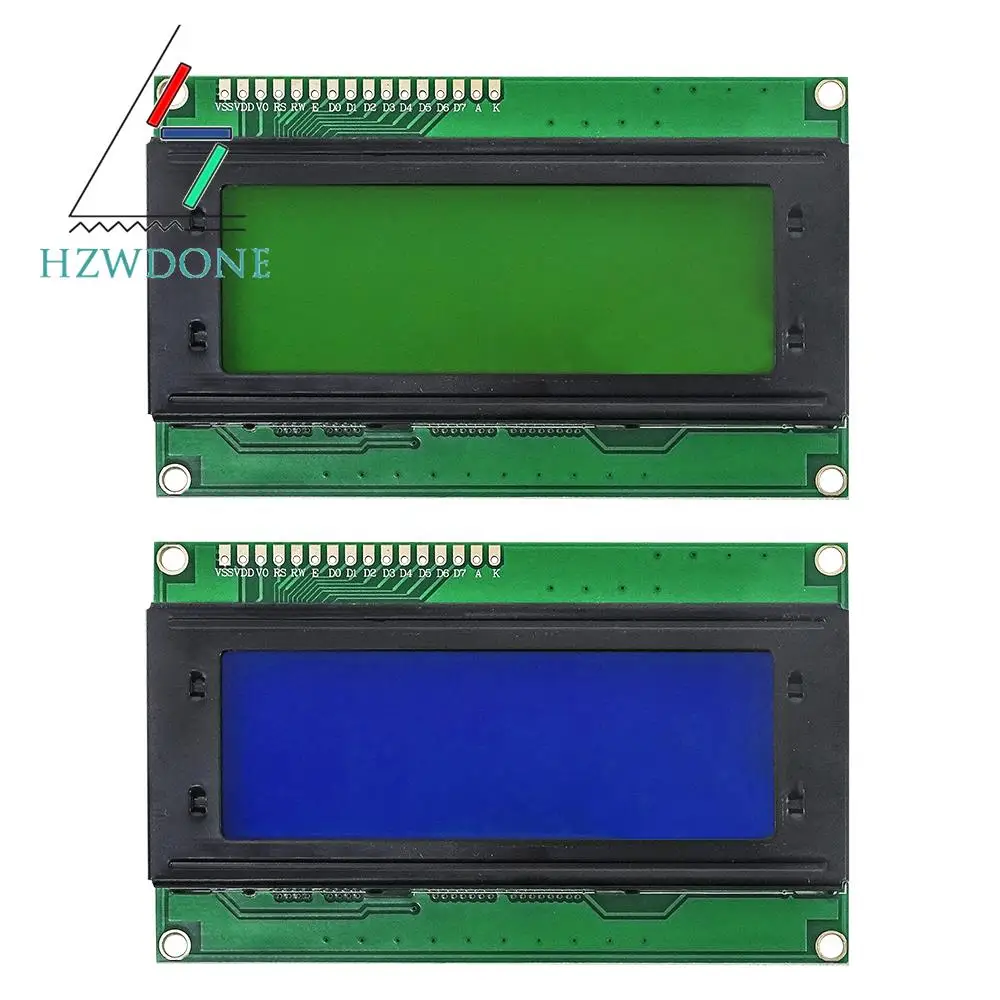 Płyta LCD 2004 204 LCD 20X4 5V niebieski/żółty zielony ekran Blacklight LCD2004 wyświetlacz moduł LCD LCD 2004 dla arduino