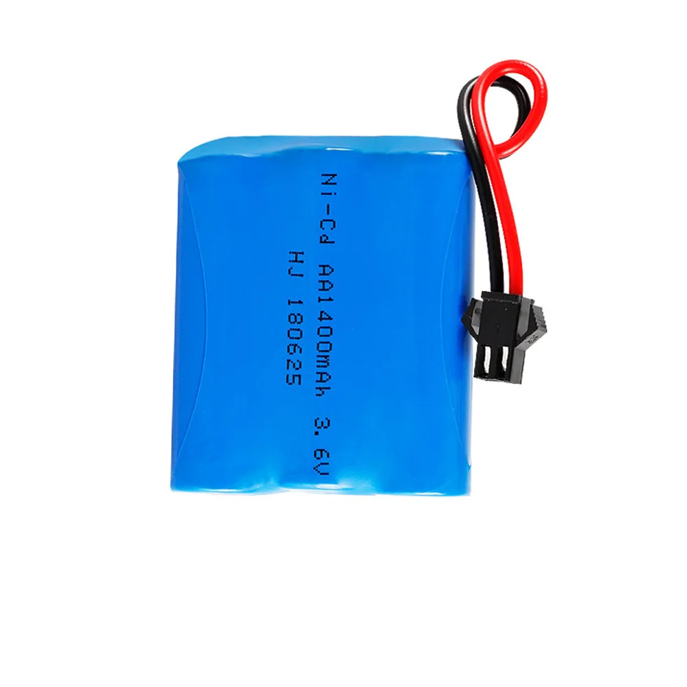 バッテリーパック5個3.6v,1400mah,ni-cd,aa 3.6v,1400mah,rc玩具,車,ボート,戦車,トラック,電車,smプラグモデル用