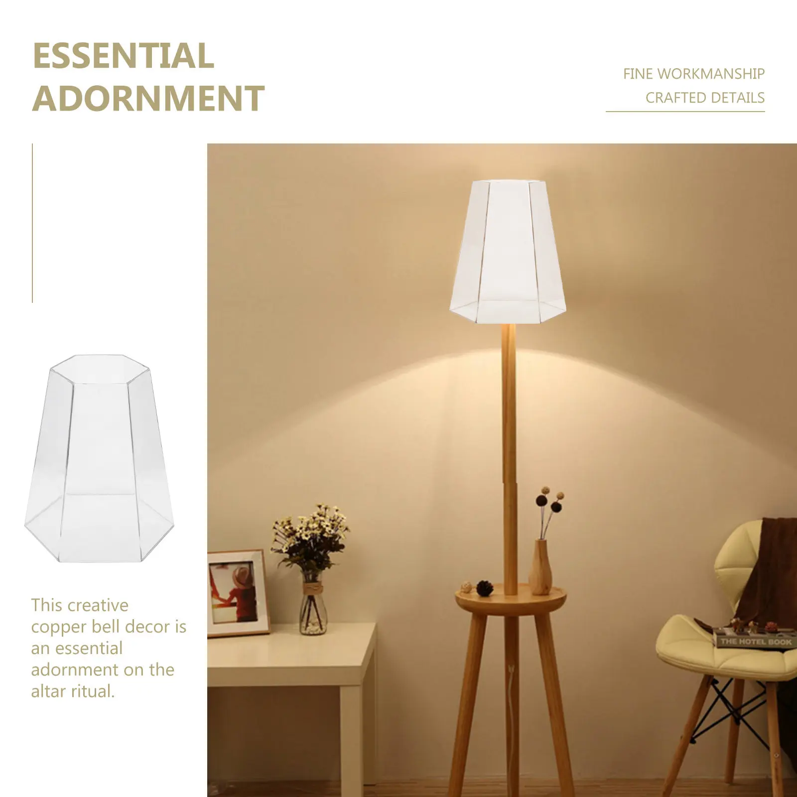 

2 шт. шестигранных водонепроницаемых акриловых плафонов для уличных светильников, прочные декоративные накладки для садовых фонарей, потолочные светильники для двора