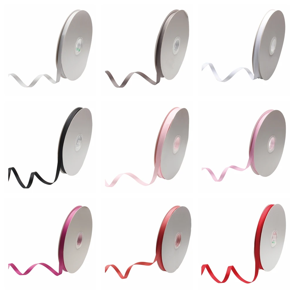 Massives Ripsband Doppelseiten bänder rollen 100Yards 9mm 16mm 22mm 25mm 38mm 50mm 75mm für Haars chleifen DIY Bastel materialien