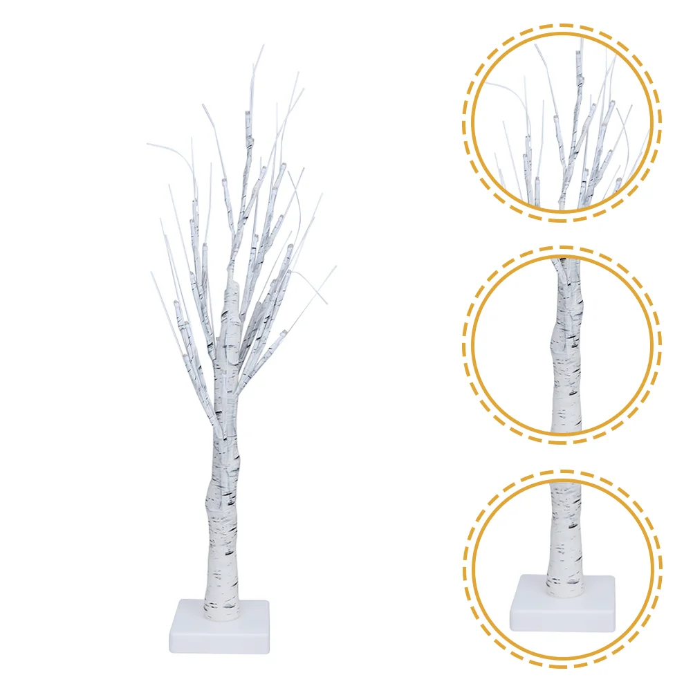 

Desktop Tree Lights Birch Decorative Artificial Trees for Home Indoor Bonsai Plastic Decorations Bedroom