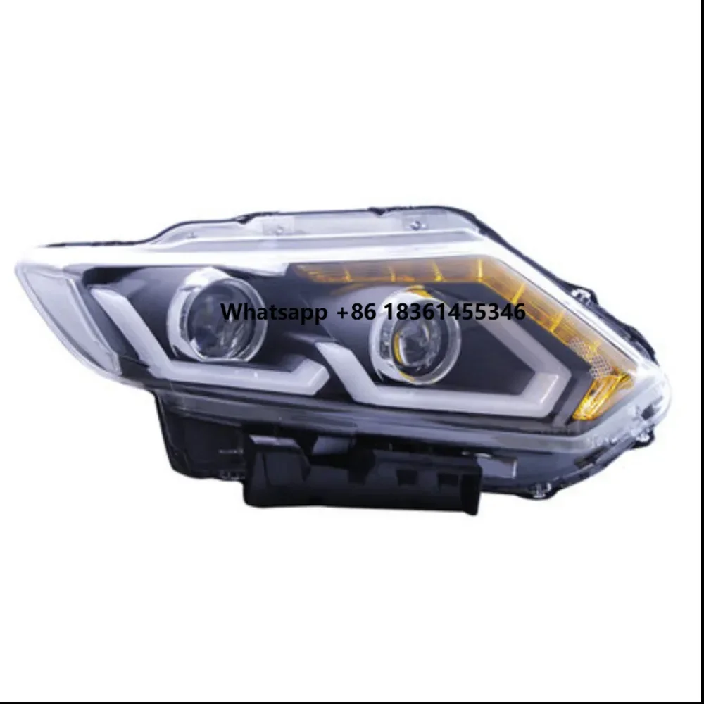 

Pair of Car xenon Led Headlight assembly For x-trail 2014-16 DRL daytime running light turn signal headlamp