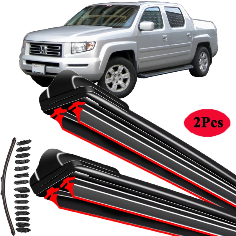 

Car Wiper Blade Blades For Honda Ridgeline 2009-2014 22"+ 22" Windshield Windscreen Clean Naturl Rubber Cars Wipers Accessories