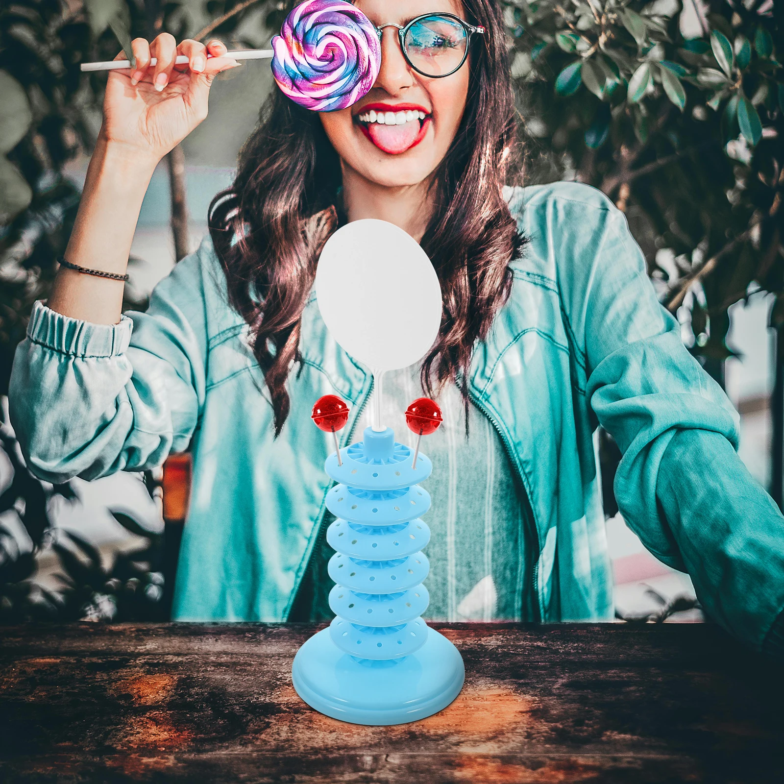 

Lollipop Display Stand 6-Layer Multi-Function Cake Pops Holder Simple Design Birthday Party Wedding Accessory Cake Pops Stand