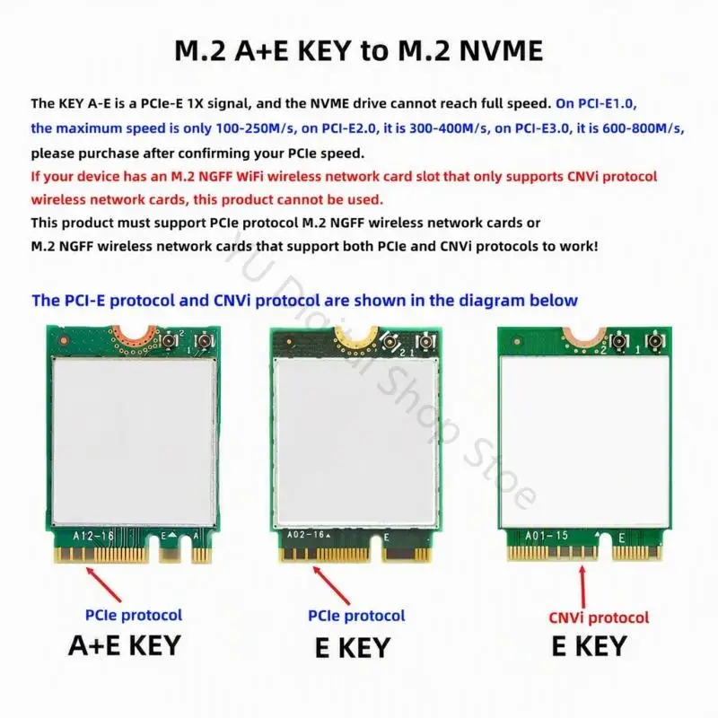 96BA Schlüssel-A+E-Schlüssel-zu-M-Schlüssel-Verbindungskarte für den Einsatz als Laptop-Speicher in engen Gehäusen – Detail 10
