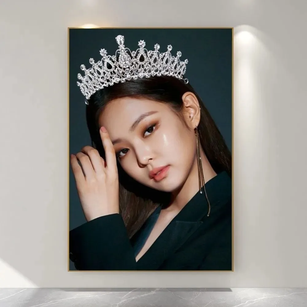 Black Pink J-Jennie Poster Canvas Print Home Living Room Bedroom Entrance Bar Restaurant Cafe Art Painting Decoration