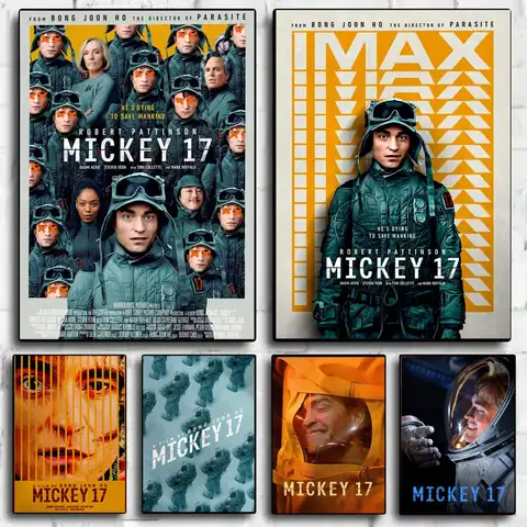 Comedy Movie M-Mickey 17 Poster Modern Aesthetic Wall Art Print Minimalist Bedroom Living Room Home Decor Gift