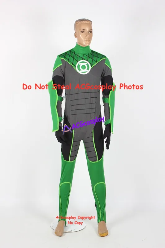 Green Lantern John Stewart Cosplay Costume acgcosplay bodusuit