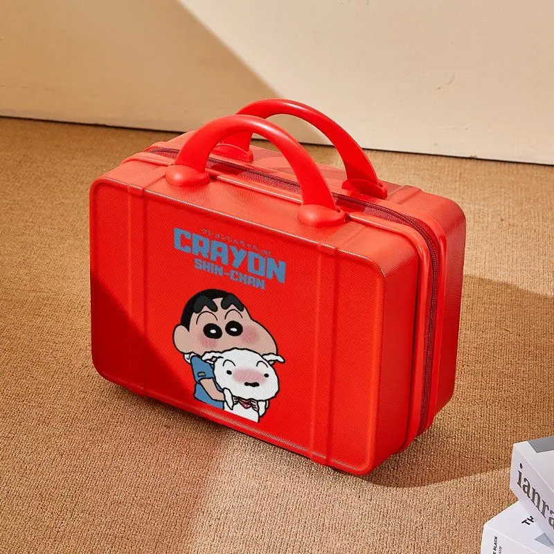 Koper Kecil Lucu Crayon Shin-Chan Kawaii Portabel untuk Anak Perempuan, Hadiah Kreatif, Tas Periferal, Kotak Kosmetik, Tas Perjalanan Kartun