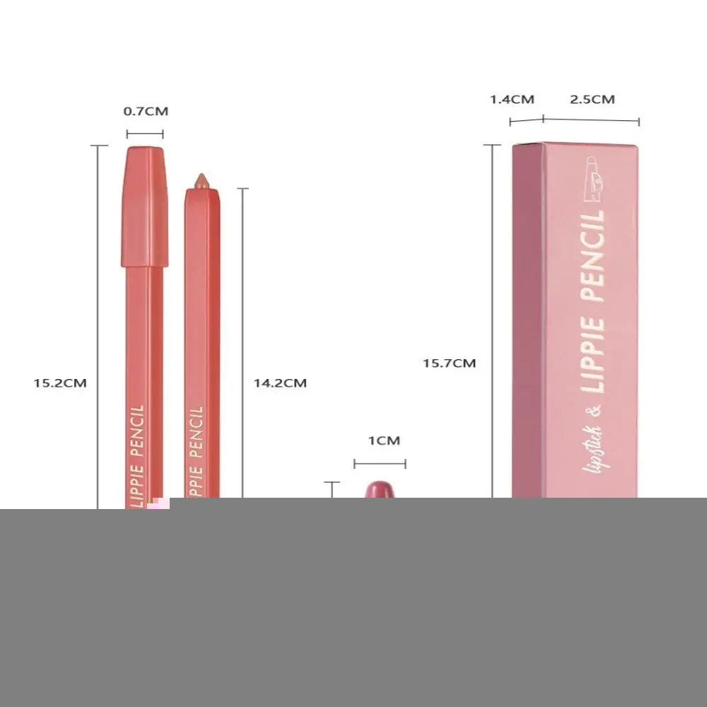 Glatte nackte rosa Lip Liner Antihaft becher wasserdichte Kontur Lip liner feuchtigkeit spendende 3D Lippen Make-up Stift